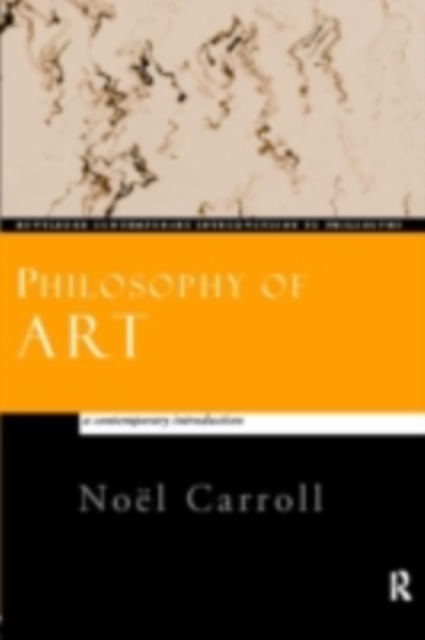 Philosophy of Art : A Contemporary Introduction, PDF eBook
