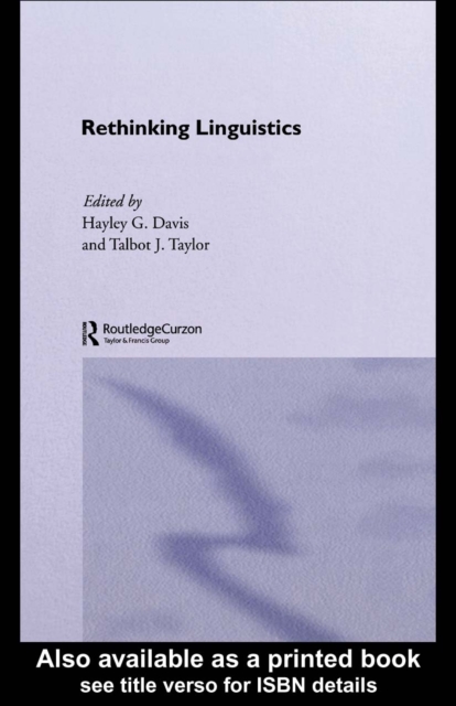 Rethinking Linguistics, PDF eBook