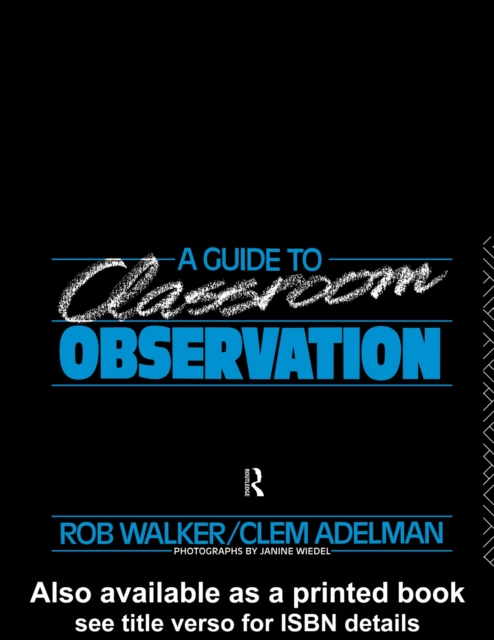 A Guide to Classroom Observation, PDF eBook