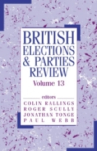 British Elections & Parties Review : Volume 13, PDF eBook