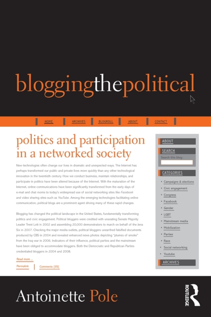Blogging the Political : Politics and Participation in a Networked Society, EPUB eBook