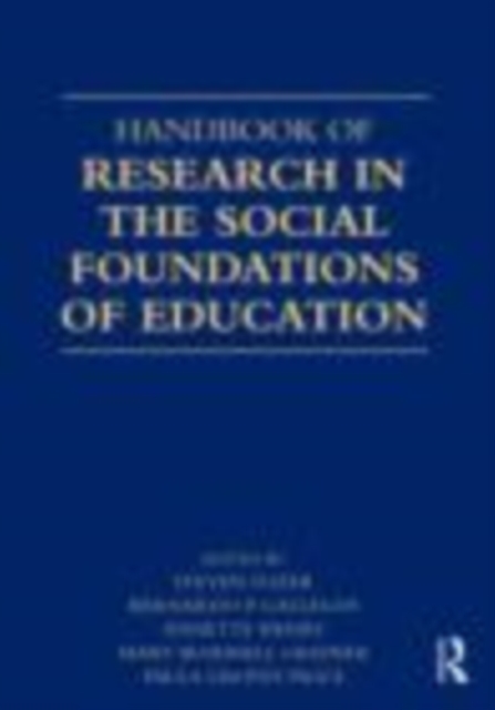 Handbook of Research in the Social Foundations of Education, EPUB eBook