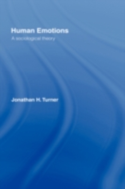 Human Emotions : A Sociological Analysis, PDF eBook