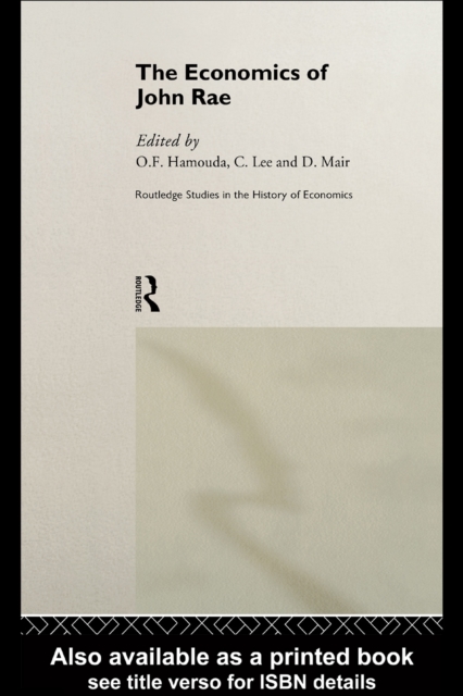 Economics of John Rae, PDF eBook