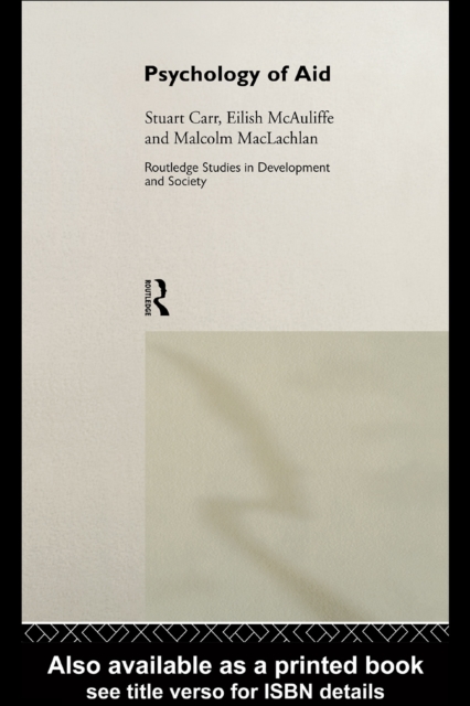 Psychology of Aid, PDF eBook