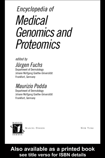 Encyclopedia of Medical Genomics and Proteomics, Online Version, PDF eBook