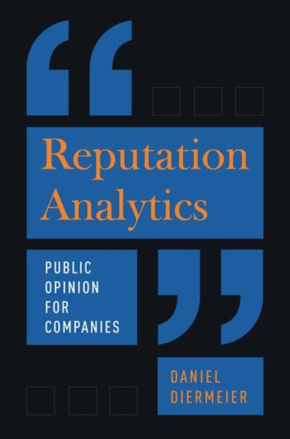 Reputation Analytics : Public Opinion for Companies, Hardback Book