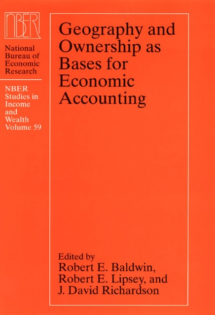 Geography and Ownership as Bases for Economic Accounting, Hardback Book