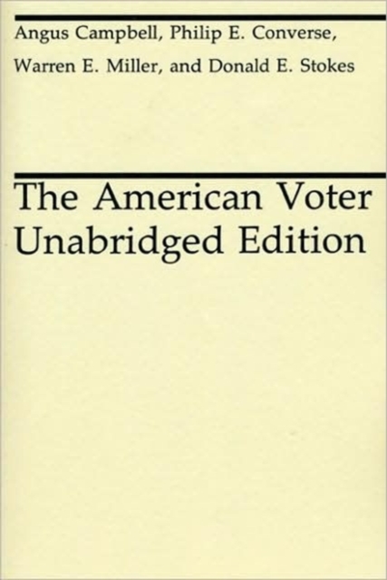 The American Voter, Paperback / softback Book