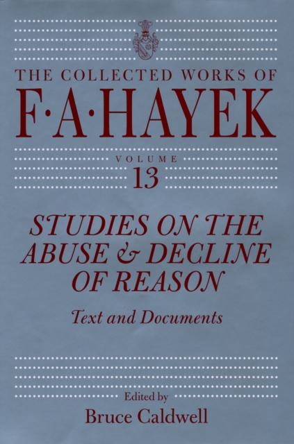 Studies on the Abuse and Decline of Reason : Text and Documents, EPUB eBook
