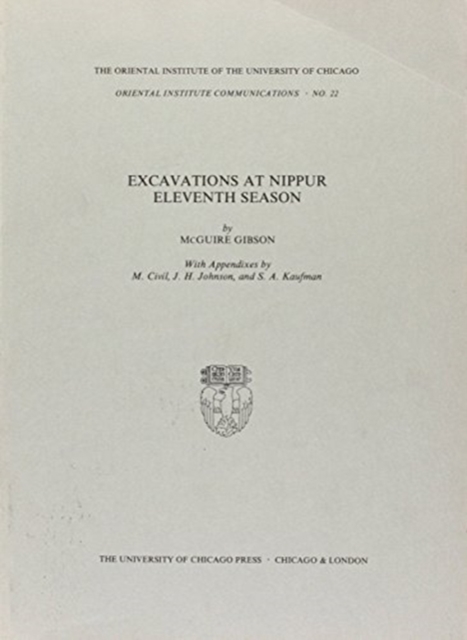 Excavations at Nippur : Eleventh Season, Paperback / softback Book