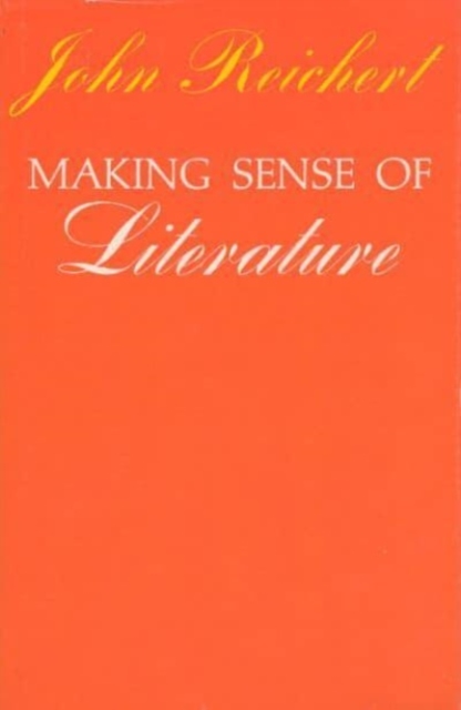 Making Sense of Literature, Hardback Book