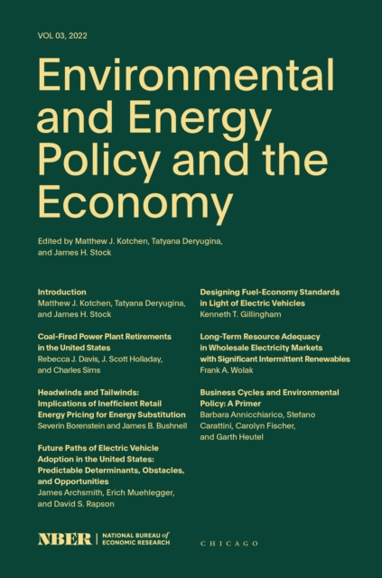 Environmental and Energy Policy and the Economy : Volume 3, EPUB eBook