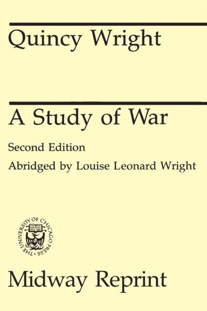 A Study of War, Paperback / softback Book