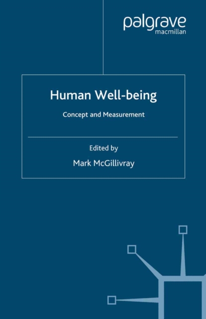 Human Well-Being : Concept and Measurement, PDF eBook