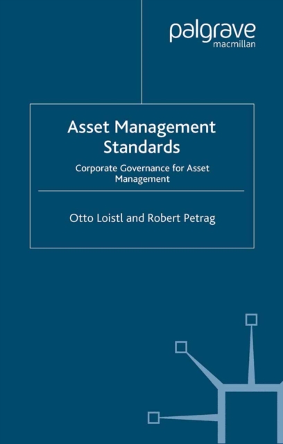 Asset Management Standards : Corporate Governance for Asset Management, PDF eBook