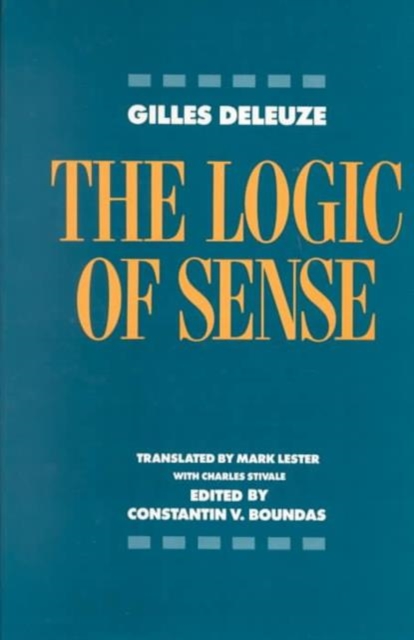 Logic of Sense, Hardback Book
