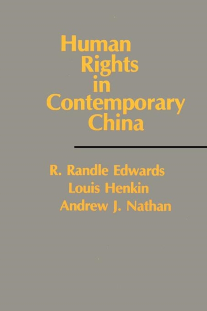 Human Rights in Contemporary China, Paperback / softback Book