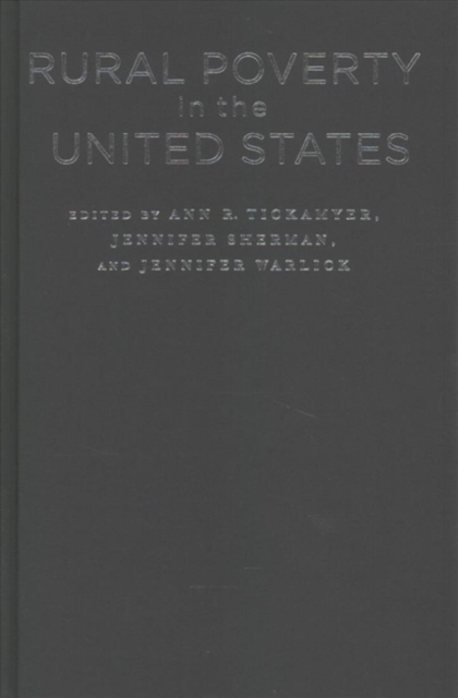 Rural Poverty in the United States, Hardback Book