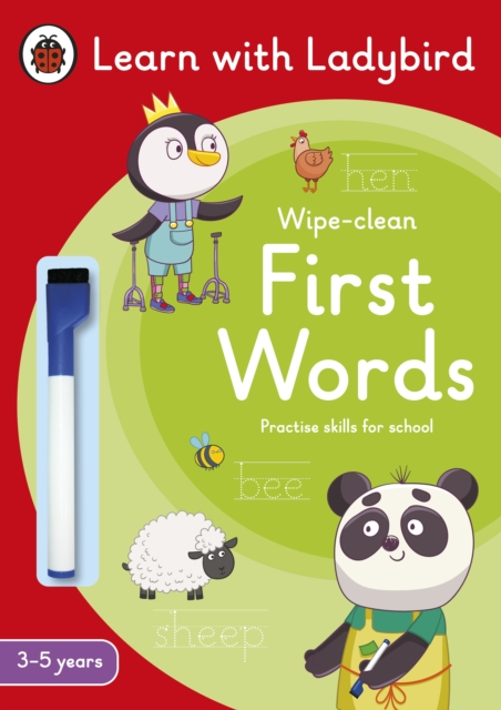 First Words: A Learn with Ladybird Wipe-Clean Activity Book 3-5 years : Ideal for home learning (EYFS), Paperback / softback Book