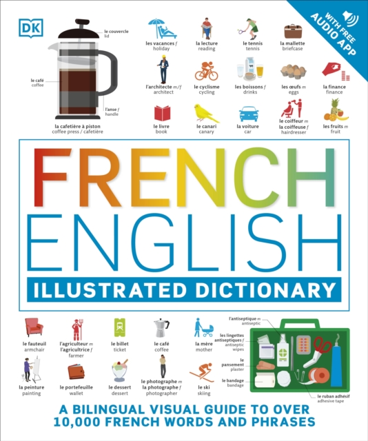 French English Illustrated Dictionary : A Bilingual Visual Guide to Over 10,000 French Words and Phrases, EPUB eBook