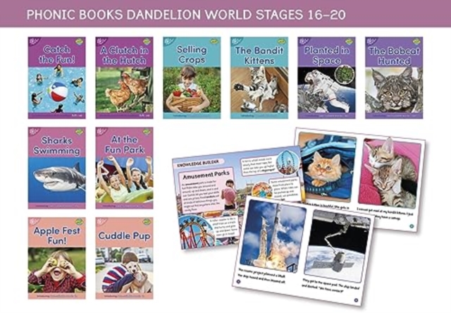 Phonic Books Dandelion World Stages 16-20 : Simple two-syllable words and suffixes, Multiple-component retail product, slip-cased Book