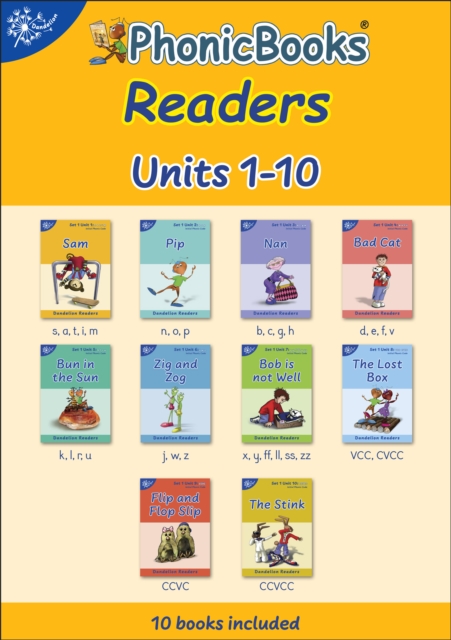 Phonic Books Dandelion Readers Set 1 Units 1-10 : Sounds of the alphabet and adjacent consonants, EPUB eBook