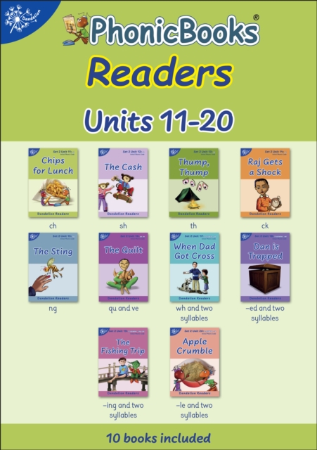 Phonic Books Dandelion Readers Set 2 Units 11-20 : Consonant digraphs and simple two-syllable words, EPUB eBook