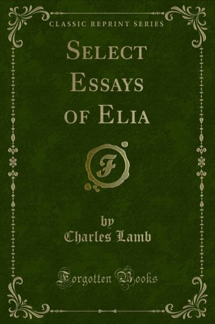 Select Essays of Elia, PDF eBook