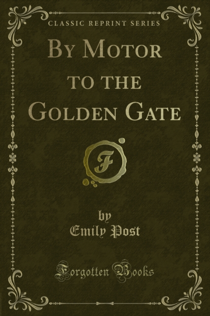 By Motor to the Golden Gate, PDF eBook