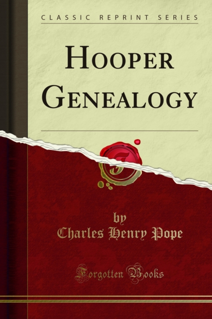 Hooper Genealogy, PDF eBook