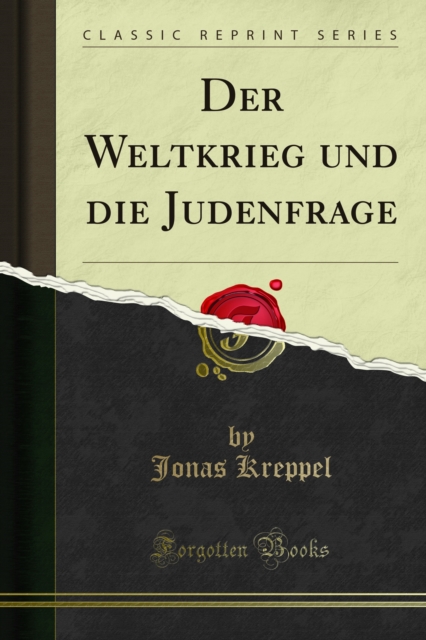 Der Weltkrieg und die Judenfrage, PDF eBook