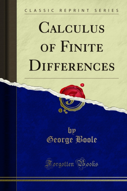 Calculus of Finite Differences, PDF eBook
