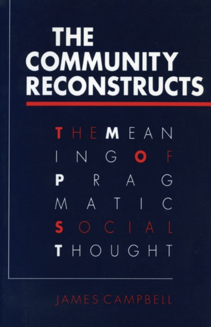 COMMUNITY RECONSTRUCTS, Paperback / softback Book