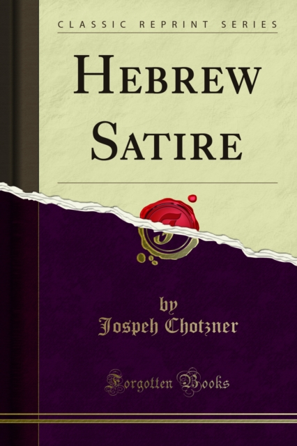Hebrew Satire, PDF eBook