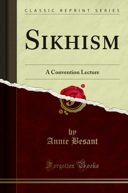Sikhism : A Convention Lecture, PDF eBook