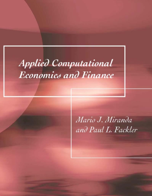 Applied Computational Economics and Finance, PDF eBook