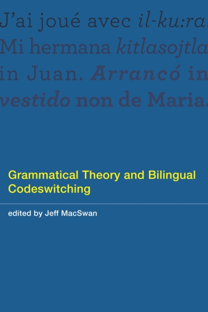 Grammatical Theory and Bilingual Codeswitching, PDF eBook