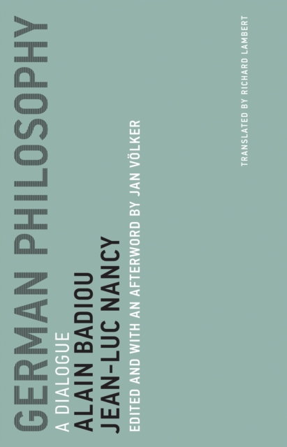 German Philosophy : A Dialogue, PDF eBook