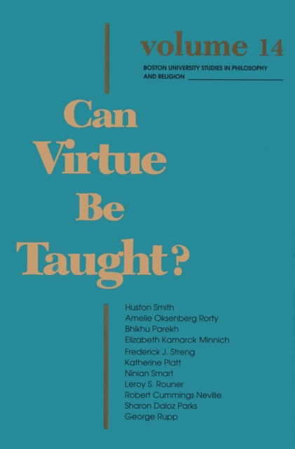 Can Virtue Be Taught?, Paperback / softback Book
