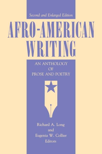 Afro-American Writing : An Anthology of Prose and Poetry, Paperback / softback Book