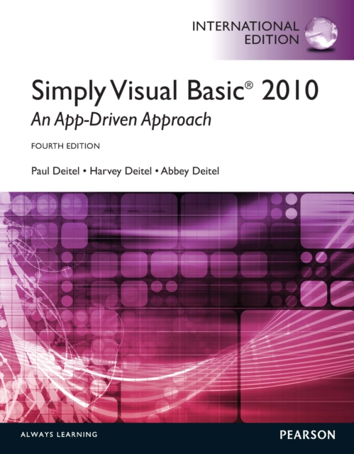 Simply Visual Basic 2010: An App-Driven Approach : International Edition, PDF eBook