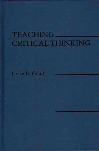 Teaching Critical Thinking, Hardback Book