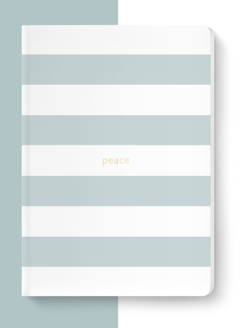Spirit Stationery Striped A5 Notebook : Dusty Blue, Paperback / softback Book