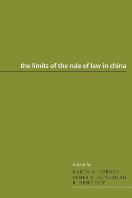 The Limits of the Rule of Law in China, Paperback / softback Book