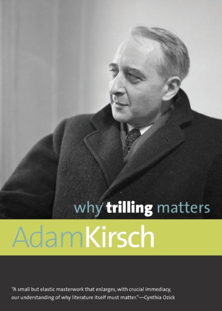 Why Trilling Matters, Paperback / softback Book