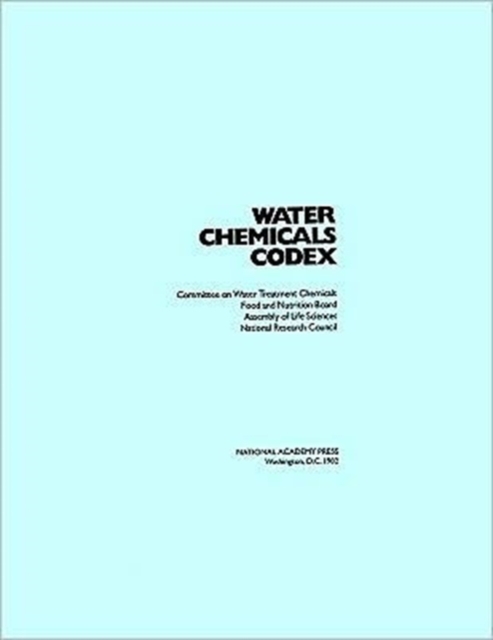 Water Chemicals Codex, Paperback Book