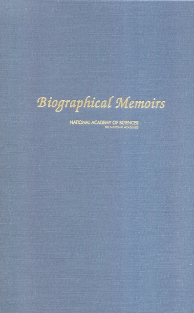 Biographical Memoirs : Volume 88, Hardback Book