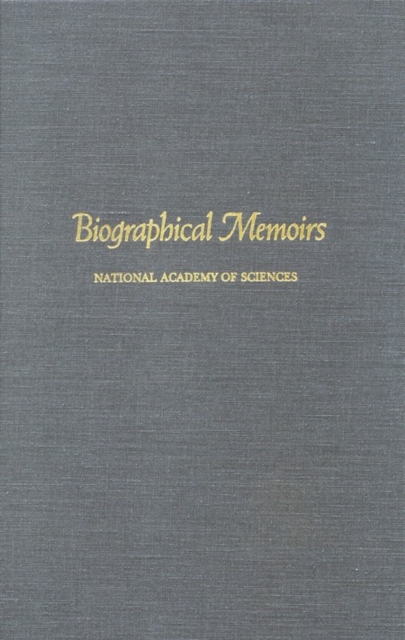 Biographical Memoirs : Volume 58, PDF eBook