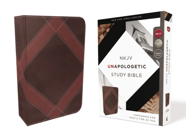 NKJV, Unapologetic Study Bible, Leathersoft, Brown, Red Letter : Confidence for Such a Time As This, Leather / fine binding Book